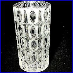 1 (One) VINTAGE GORHAM OLIVE CUT Frosted Cut Crystal Decanter MCM DISCONTINUED