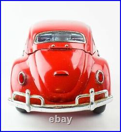 15 Vintage 1960s Red VW Beetle Whiskey Caddy + 4 Shot Glasses RL1