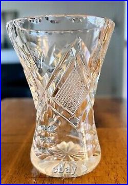 19 pc Vtg Barware Decanter grape vine etched crystal Cordial/liquor/Shot Glasses