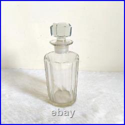 1920s Vintage Clear Cut Glass Decanter Old Decorative Collectible