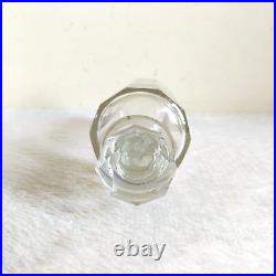 1920s Vintage Clear Cut Glass Decanter Old Decorative Collectible