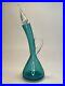 1960-s-MCM-Bischoff-591-Peacock-Blue-Bent-Curved-Glass-Decanter-01-fup