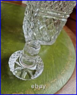 1963 Vintage Glass Decanter Silver Hallmark, Preece Willis Ombersley 1963 London