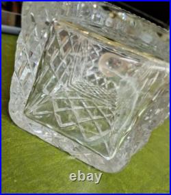 1963 Vintage Glass Decanter Silver Hallmark, Preece Willis Ombersley 1963 London