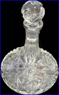 2 Vintage Waterford Crystal Captain's Decanters Magnificent and Flawless