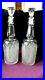 2-Vtg-750-ml-Cut-Crystal-HEAVY-Glass-Liquor-Bottle-Decanters-with-Stoppers-01-rt