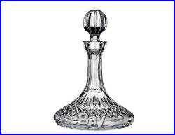 24-Ounce Ship Decanter Glass Crystal Vintage Stopper Liquor Wine Tall Barware