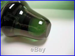 24 Vtg Italian Empoli Verde Green Glass Apothecary Jar Floor Decanter