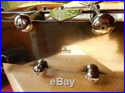 3 Decanter TANTALUS Vintage Silver Plate Hobnail Cut Glass Atkin Bros Hallmark