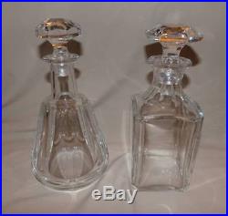 4 Vintage Baccarat Decanters All Excellent Marked BEAUTIFUL