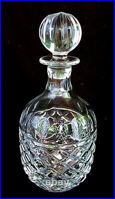 ANTIQUE CRYSTAL WHISKEY DECANTER CUT CRYSTAL LG STOPPER c. 1920
