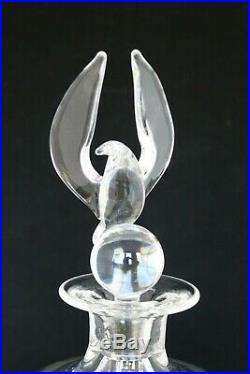 AUTHENTIC VINTAGE STEUBEN CRYSTAL EAGLE DECANTER # 8276 by LLOYD ATKINS in BOX