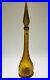 Amber-Orange-genie-bottle-decanter-glass-mcm-vintage-Made-In-Italy-Wax-Drip-01-qfr