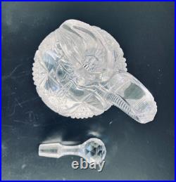 American Brilliant Cut Glass Handled Decanter