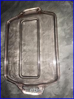 Antique RARE Vintage PINK Bar 8pc Set DECANTER 6 Shot Glass & UNDER TRAY Elegant