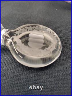 Antique SandwichAntique Circa 1820's Etched Glass Hand Blown Whiskey Decanter