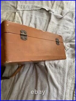 Antique Vintage Travel Case with Decanters and Cups