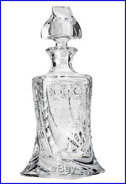 Aurum Crystal AU51353, Quadro Liquor/Vodka Set, Hand Made Vintage 1 Bohemian