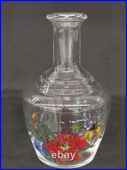 Authentic vintage Gucci Flora glass decanter (or carafe)