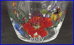 Authentic vintage Gucci Flora glass decanter (or carafe)