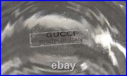 Authentic vintage Gucci Flora glass decanter (or carafe)