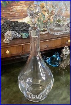 BACCARAT Crystal Glass Vintage Original MONTAIGNE OPTIC DECANTER 12.5