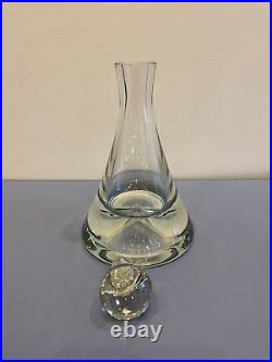 BEAUTIFUL VTG Studio Nova Star Trek Glass Decanter WithGlasses SET(3) #27 12.5H