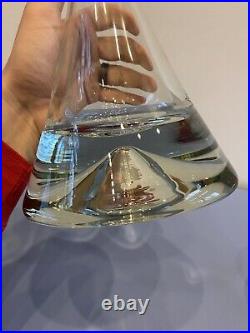 BEAUTIFUL VTG Studio Nova Star Trek Glass Decanter WithGlasses SET(3) #27 12.5H