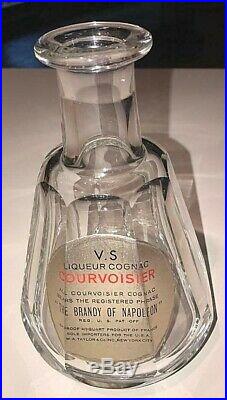 Baccarat Courvoisier Crystal Glass Decanter Bottle Cognac Brandy NapoleonVNTG