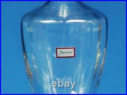 Baccarat Crystal Capri Whiskey & Fine Liquor Decanter From France. Mint, 9 1/2H