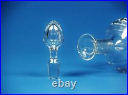 Baccarat Crystal Capri Whiskey & Fine Liquor Decanter From France. Mint, 9 1/2H