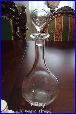 Baccarat Decanter Vintage clear glass, tear drop stopper (Montaigne pattern)8