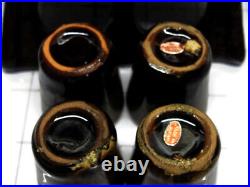 Bartender Ceramic Barrel Decanter with 4 Shot Glasses Japan Man Cave Bar Vtg