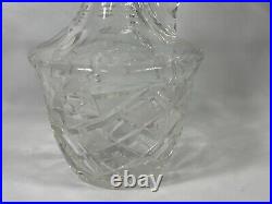 Beautiful Vintage Crystal Glass Decanter Brand Unknown