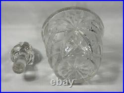 Beautiful Vintage Crystal Glass Decanter Brand Unknown