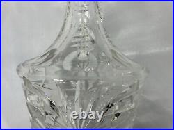 Beautiful Vintage Crystal Glass Decanter Brand Unknown