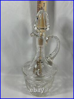 Beautiful Vintage Crystal Glass Decanter Brand Unknown