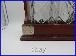 Betjemann's Tantalus Antique Liquor Cabinet Decanter Set Vintage