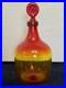 Blenko-7521-Tangerine-1975-Americana-Series-Wagon-Wheel-Stopper-01-chb
