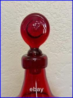 Blenko 7521 Tangerine 1975 Americana Series Wagon Wheel Stopper