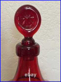 Blenko 7521 Tangerine 1975 Americana Series Wagon Wheel Stopper