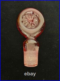 Blenko 7521 Tangerine 1975 Americana Series Wagon Wheel Stopper