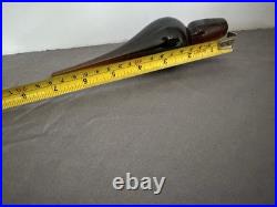 Blenko 920L Vintage Glass Decanter Amber Genie Bottle, 23 withsticker