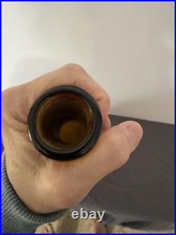 Blenko 920L Vintage Glass Decanter Amber Genie Bottle, 23 withsticker