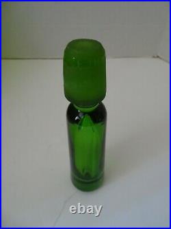 Blenko Art Glass Vintage Jolly Green Giant Decanter