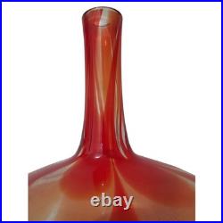 Blenko Charisma Line Decanter RARE MCM Barware 70s Vintage Glass Blowing Retro