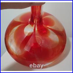 Blenko Charisma Line Decanter RARE MCM Barware 70s Vintage Glass Blowing Retro