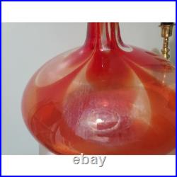 Blenko Charisma Line Decanter RARE MCM Barware 70s Vintage Glass Blowing Retro