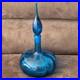 Blenko-Decanter-1966-Turquoise-Teardrop-Joel-Myers-Design-VTG-MCM-Blown-Glass-01-ff