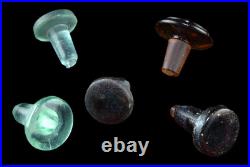 Bottle Stoppers 82 Glass Apothecary, Medical, Decanter, Perfume Clear Aqua Amber